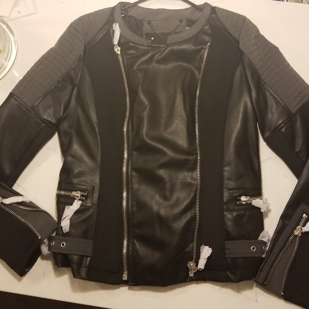 Fillmore Crossed Mixed Media Jacket